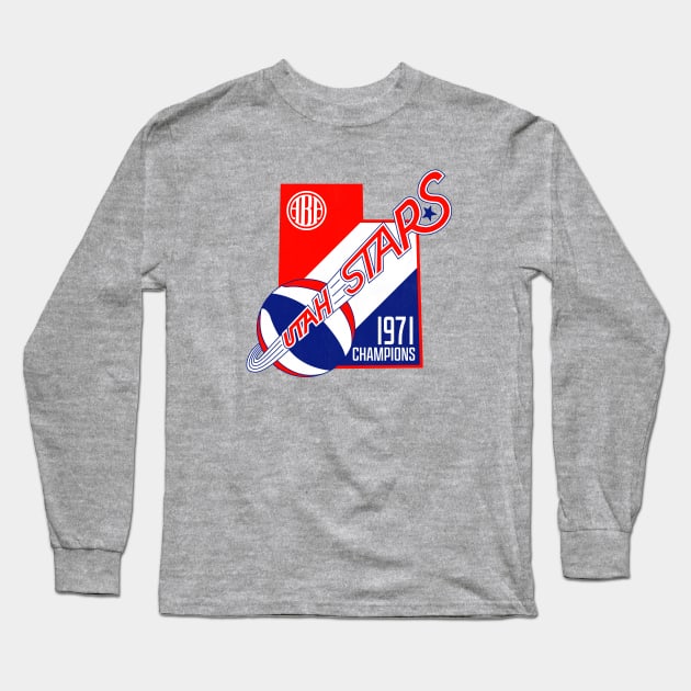 Defunct Utah Stars 1971 ABA Champs Long Sleeve T-Shirt by LocalZonly